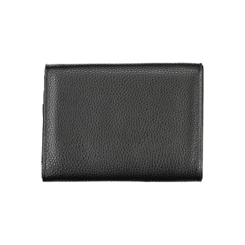 Mario Valentino Black Polyurethane Women's Wallet