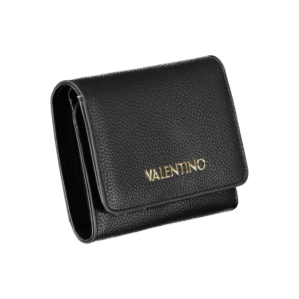 Mario Valentino Black Polyurethane Women's Wallet