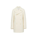Prada White Wool Coat
