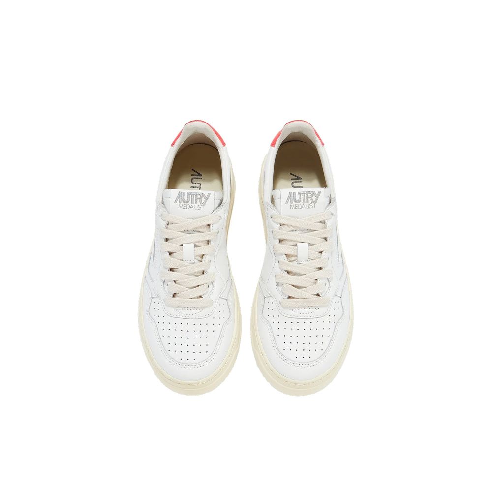 Autry White Leather Sneakers