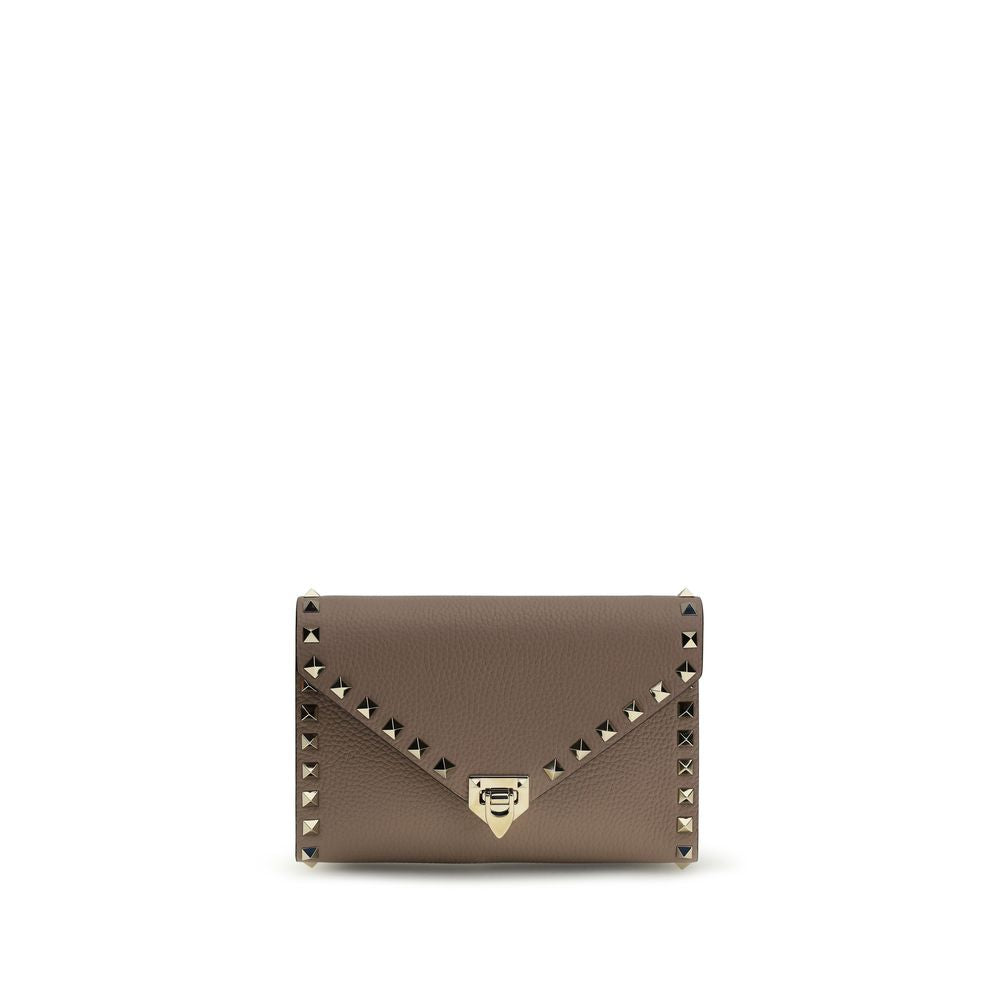 Valentino Garavani Brown Calf Leather Bos Taurus Wallet