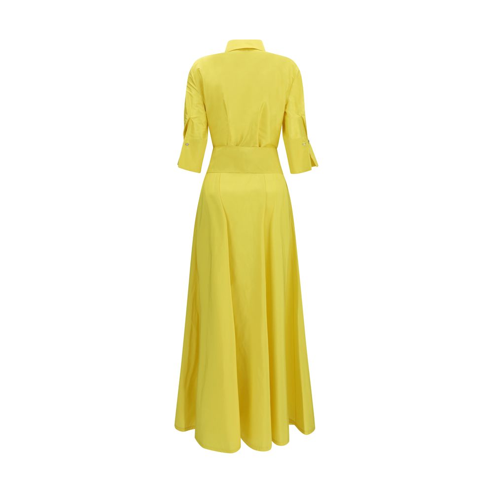 Sara Roka Bicolor Silk Casual Dress