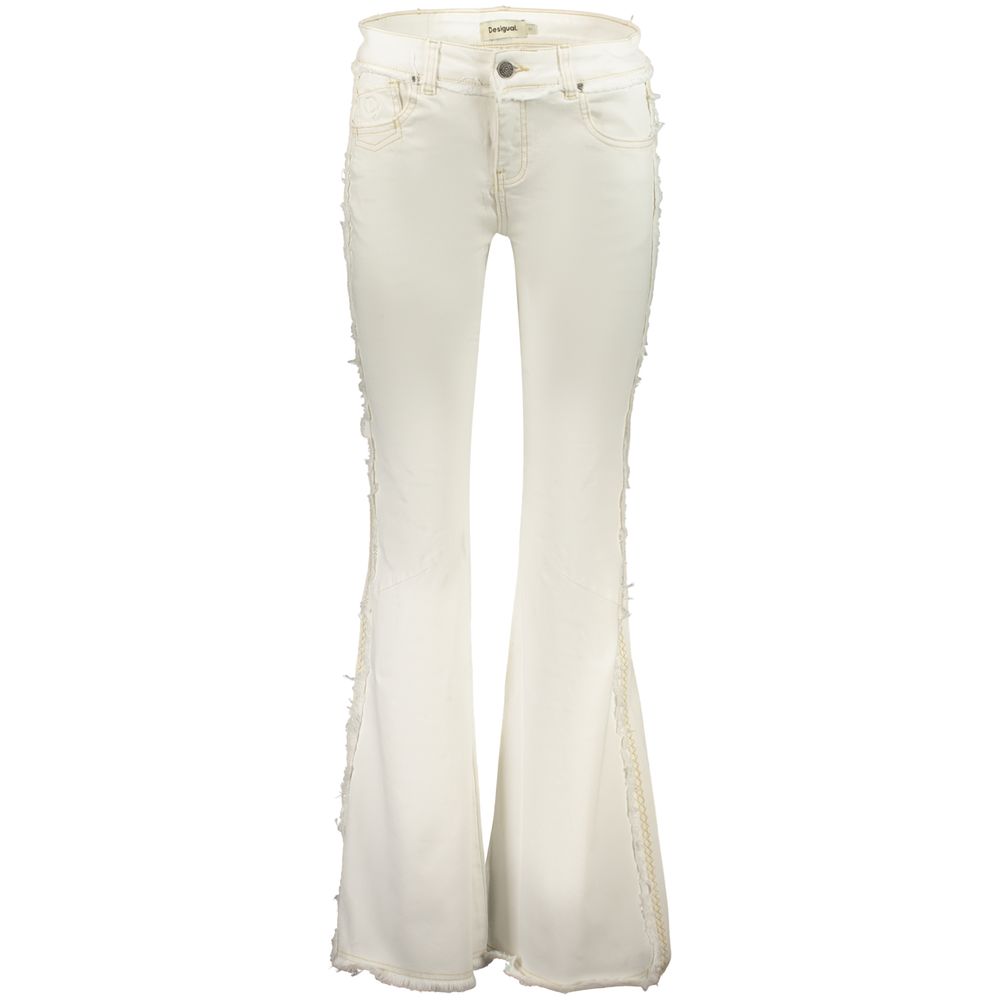 Desigual Bianco Cotton Female Jeans