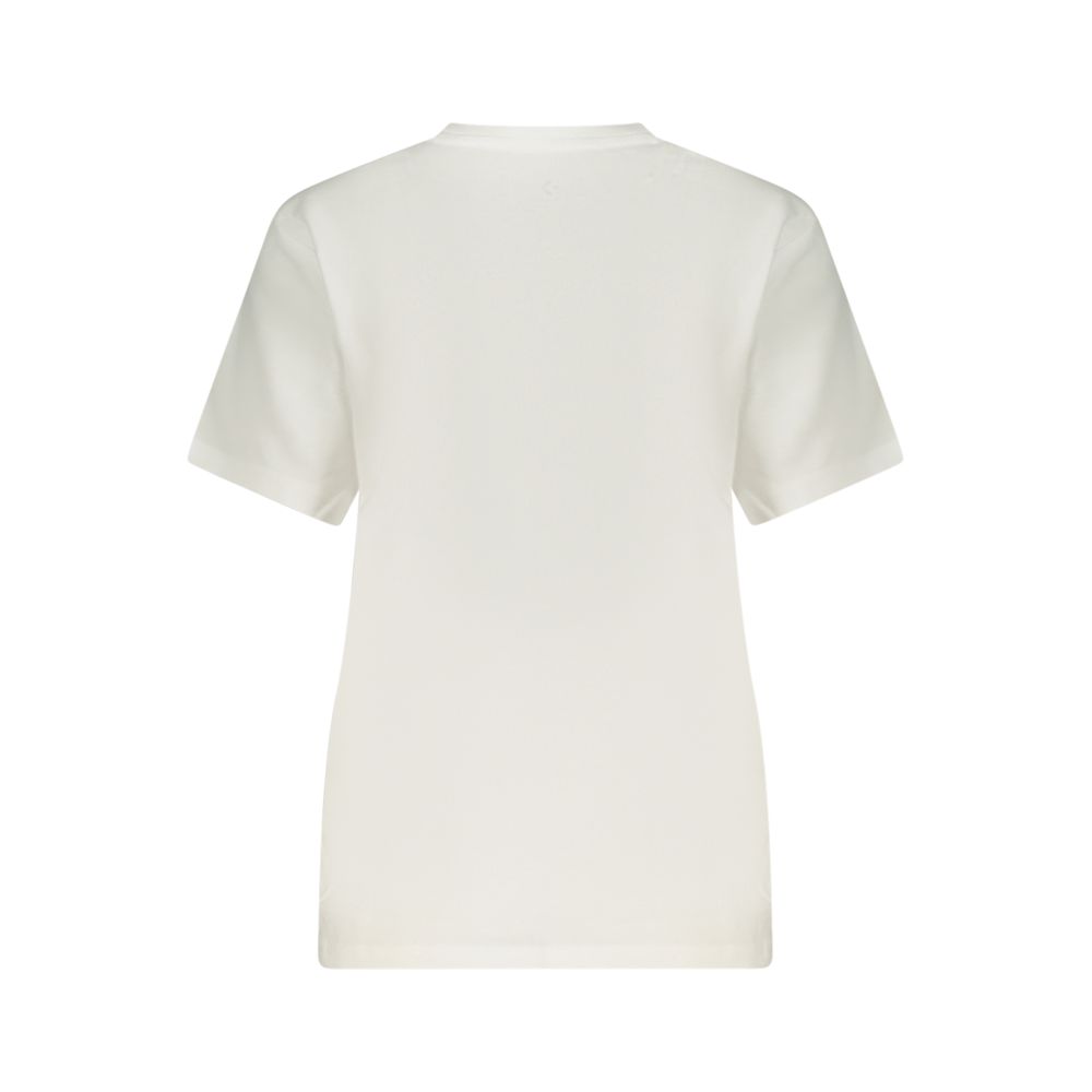 Converse White Cotton Womens T-Shirt
