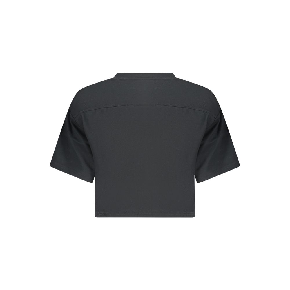 Converse Black Cotton Women's T-Shirt