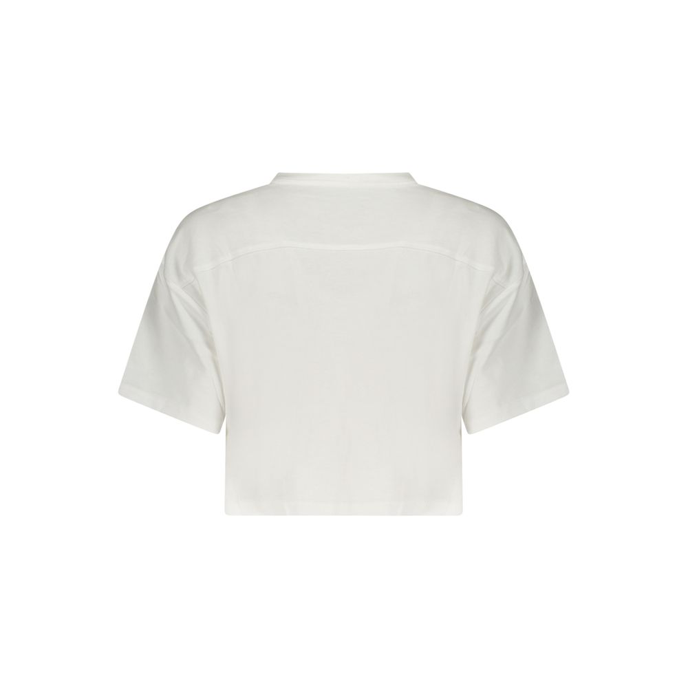Converse White Cotton Womens T-Shirt