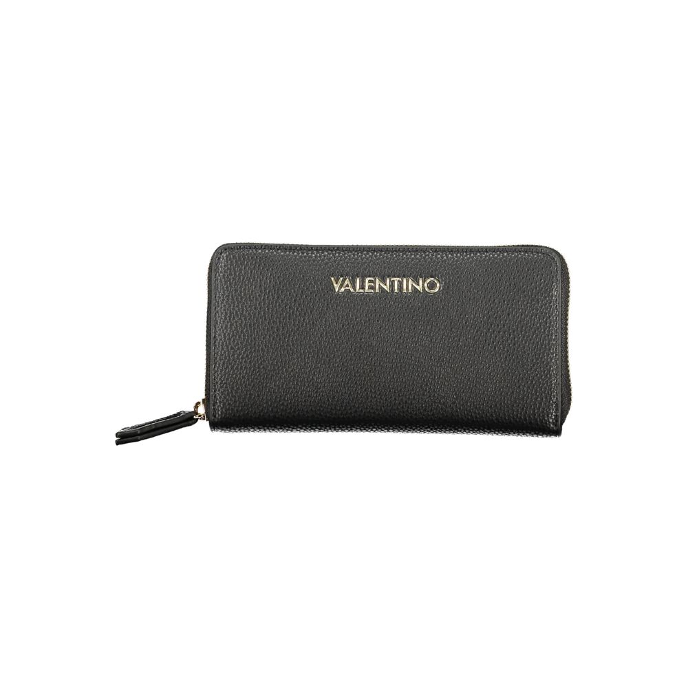 Mario Valentino Black Polyurethane Womens Wallet