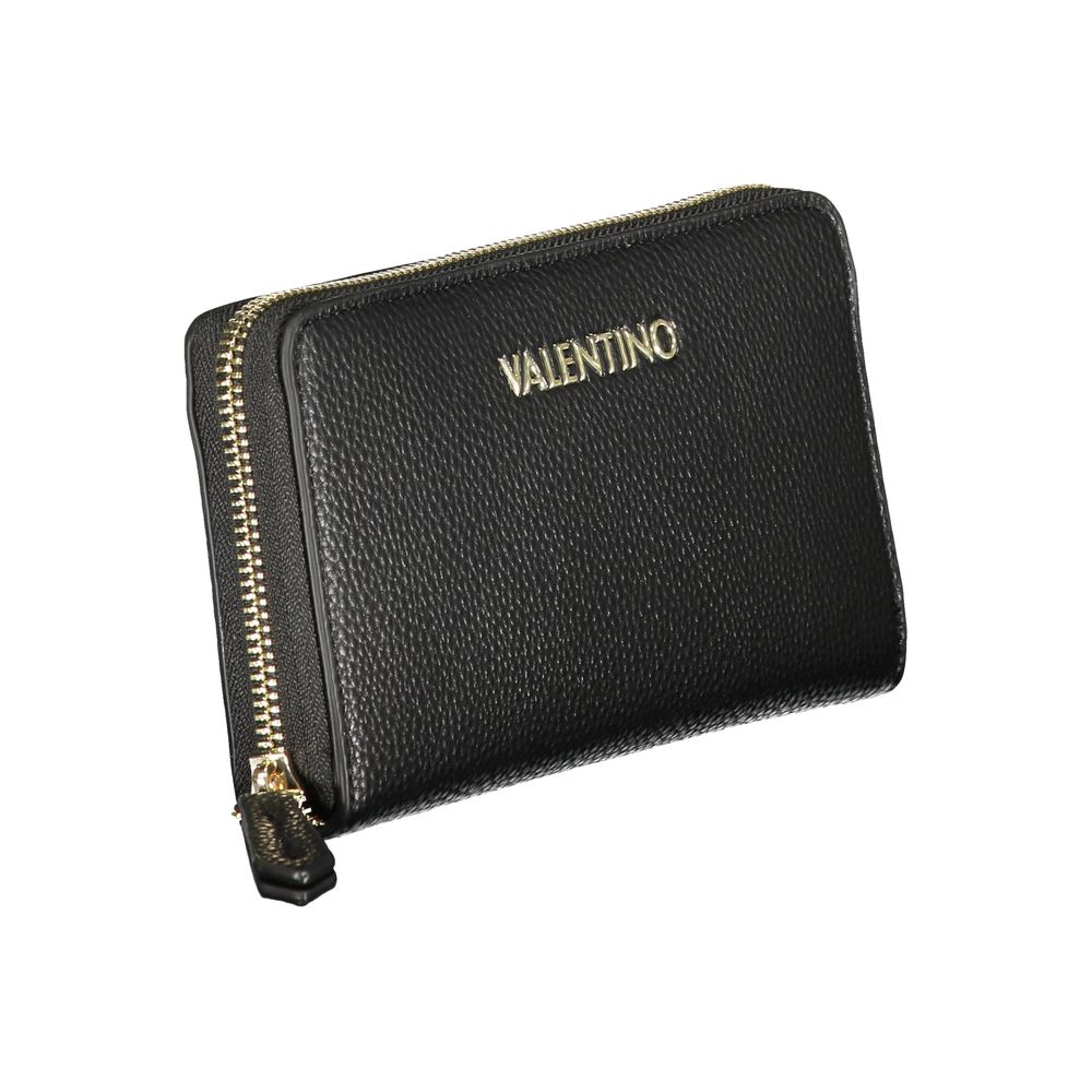 Mario Valentino Black Polyurethane Womens Wallet