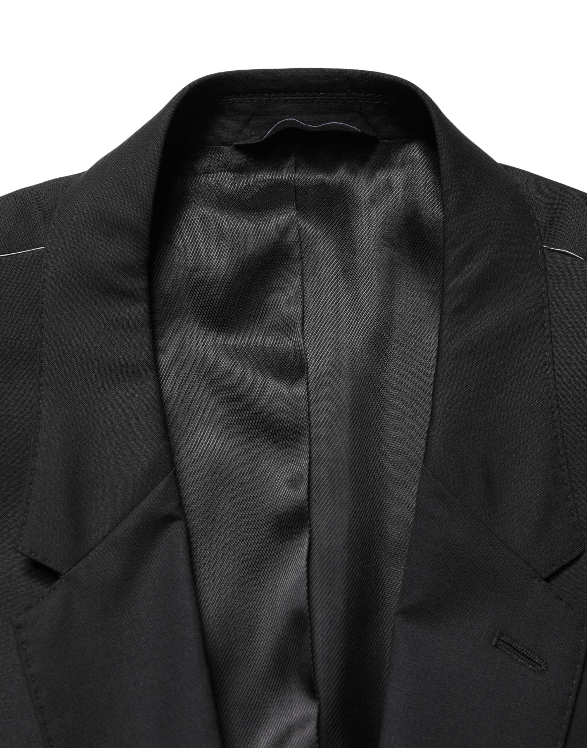 Dolce & Gabbana Black Single Breasted 2 Button Suit Jacket
