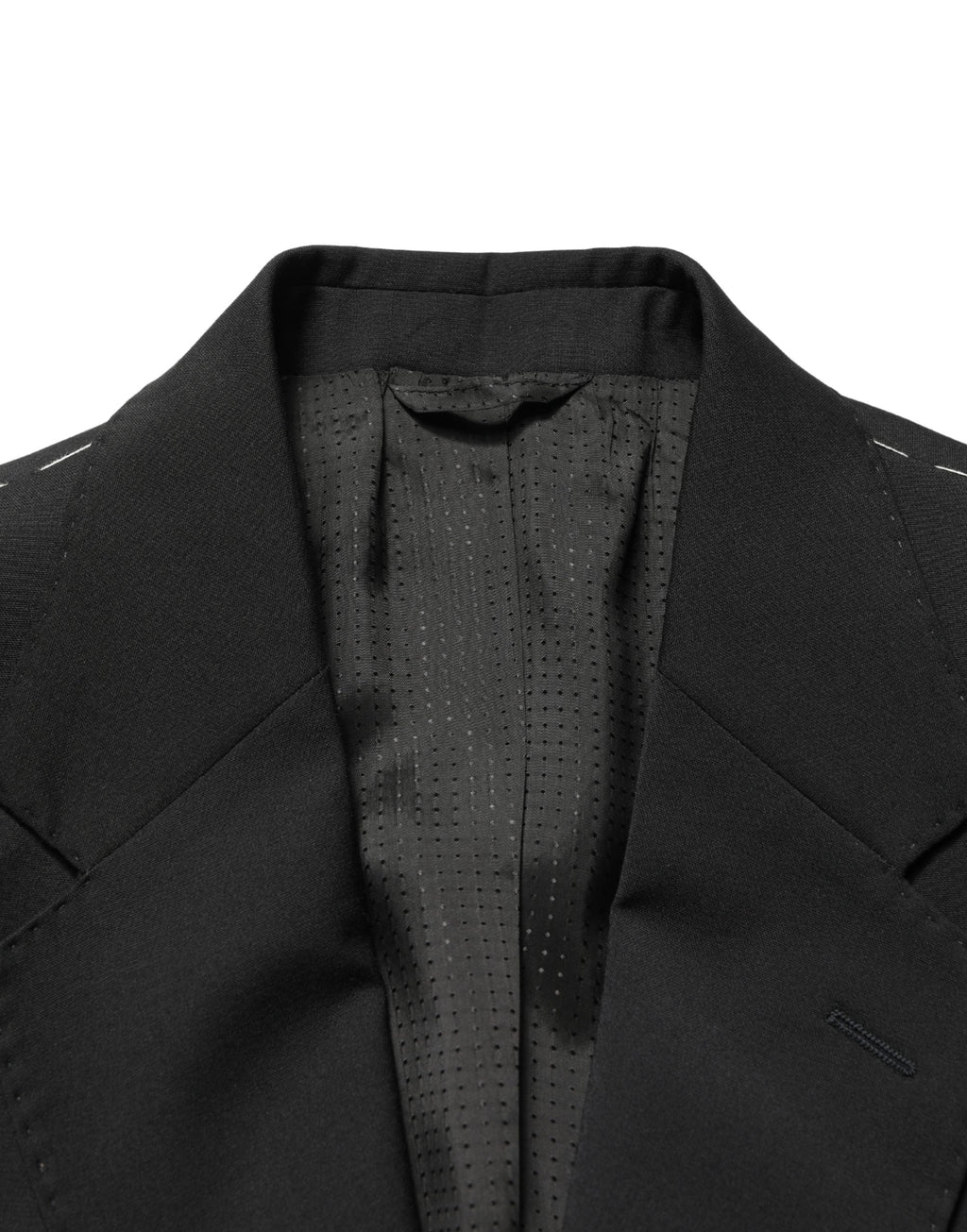 Dolce & Gabbana Black Polyester 2 Buttons Men Suit Jacket