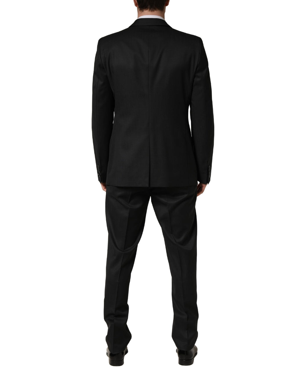 Dolce & Gabbana Black Wool 2 Buttons Formal 2 Piece Suit