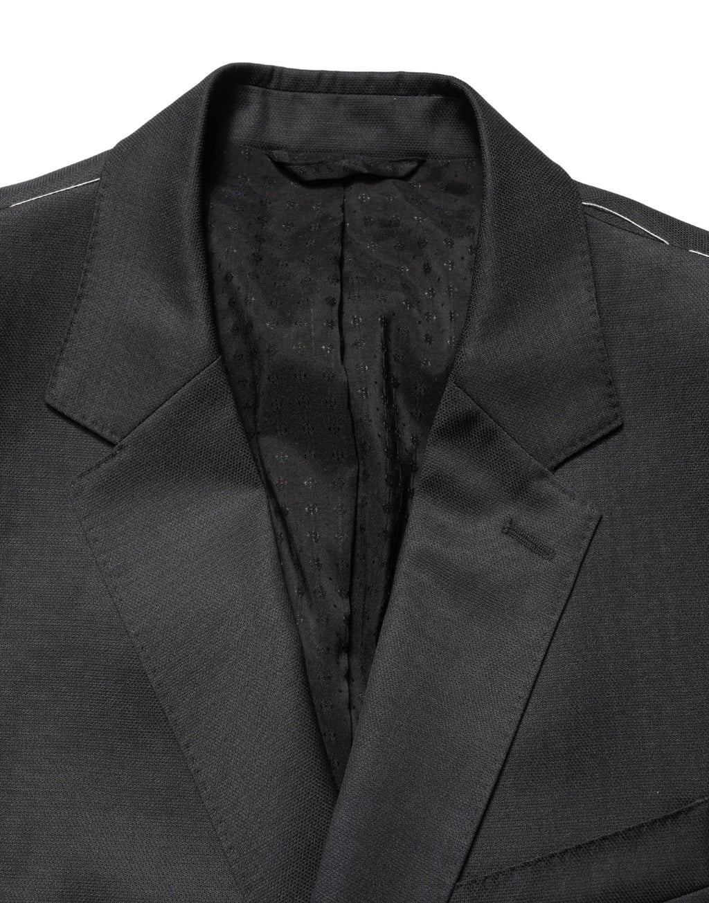 Dolce & Gabbana Black Wool 2 Buttons Formal 2 Piece Suit