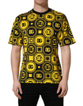 Invicta Yellow Black Logo Geometric Pattern T-shirt