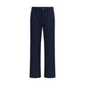 Burberry Blue Cotton Chino Pants