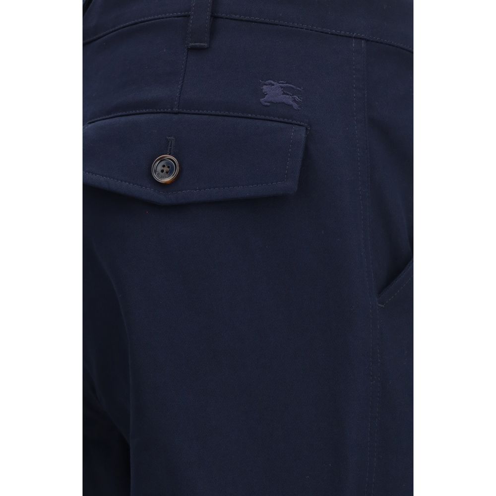 Burberry Blue Cotton Chino Pants