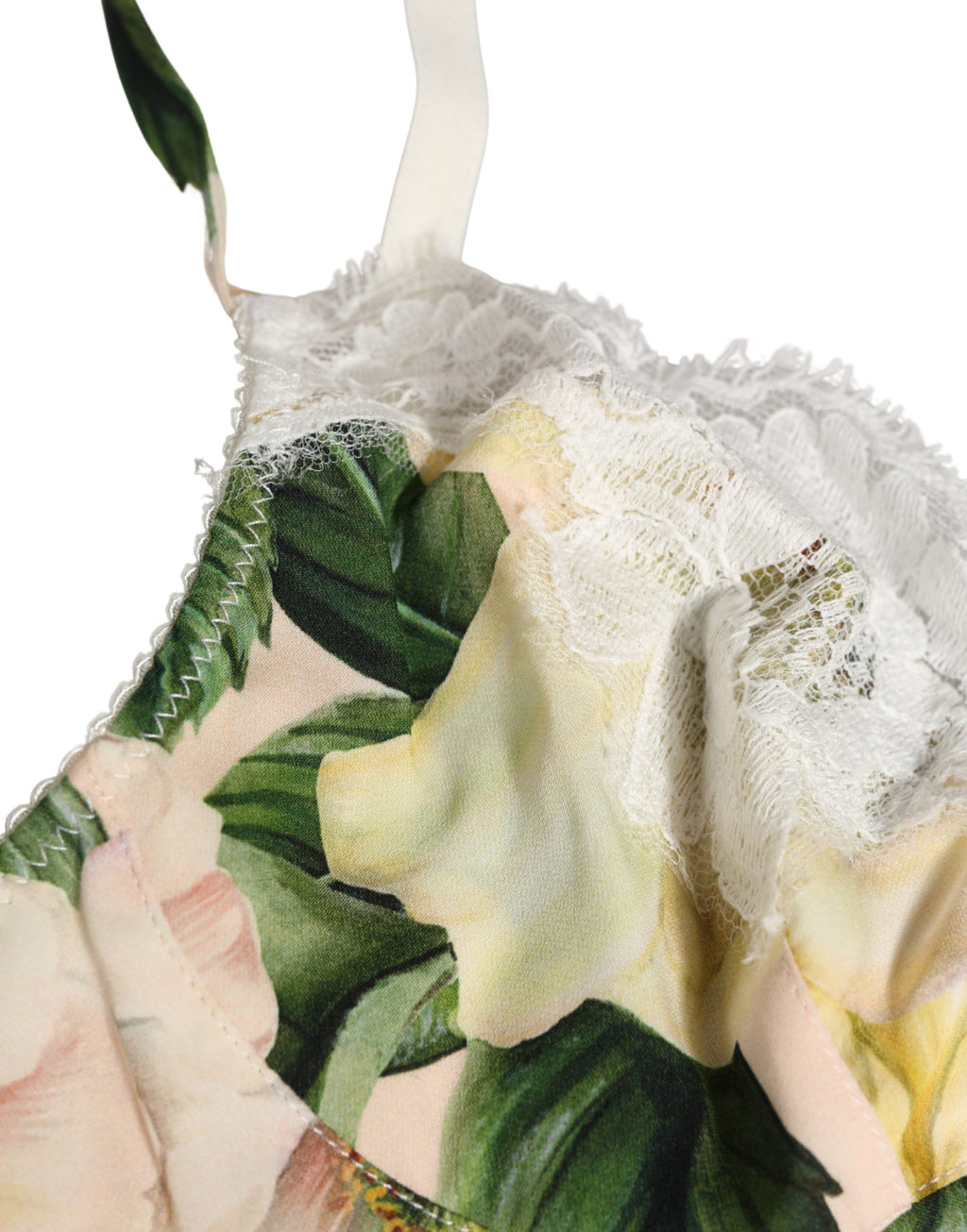 Dolce & Gabbana Multicolor Floral Print Soft Cup Bra Underwear