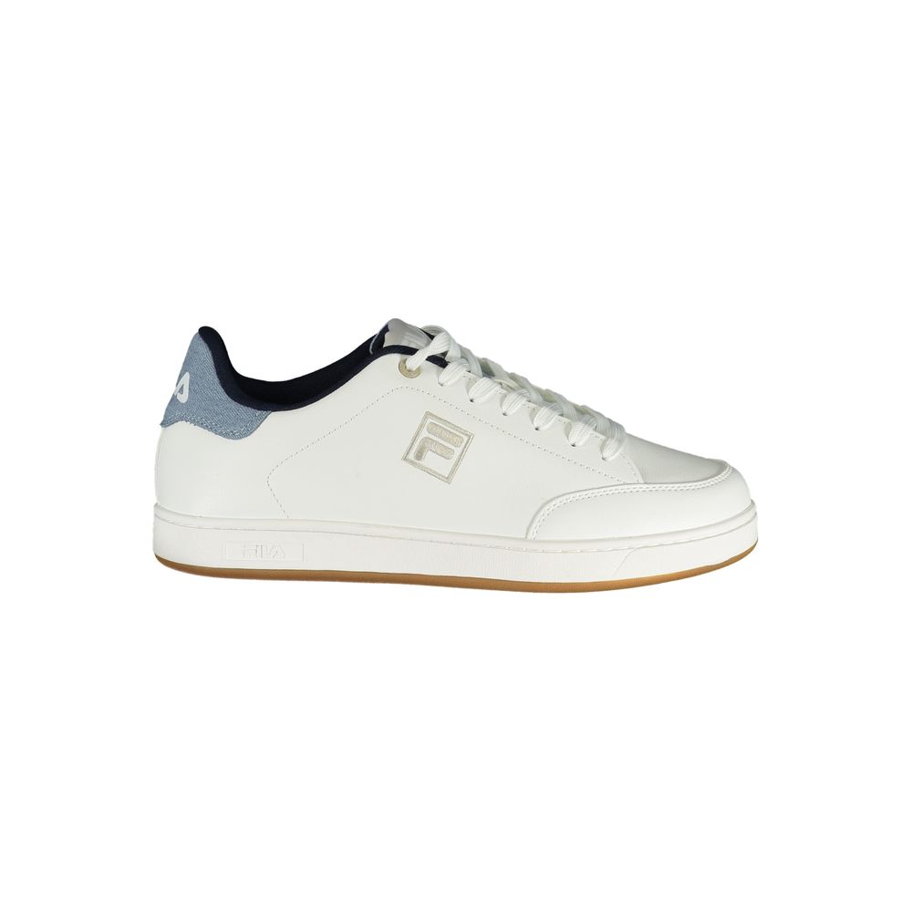 Fila White Polyester Athletic Sneakers