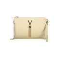 Mario Valentino Beige Polyurethane Women's Bag with Removable Chain Shoulder Strap