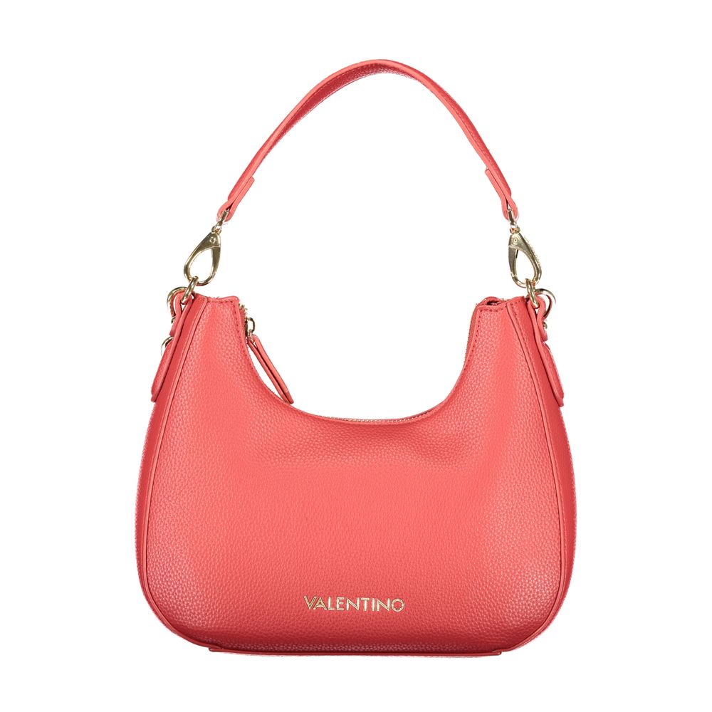 Mario Valentino Rosso Polyurethane Women's Bag with Removable Shoulder Strap