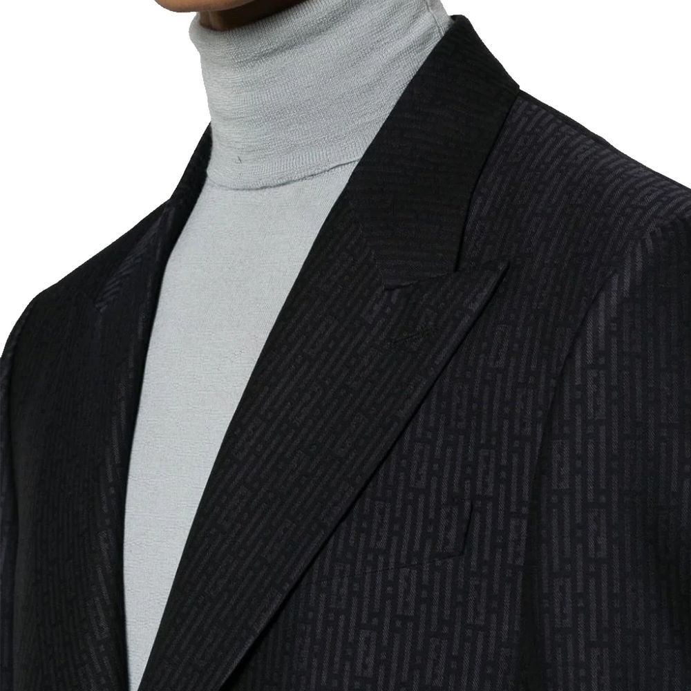 Fendi Blue Wool Blazer
