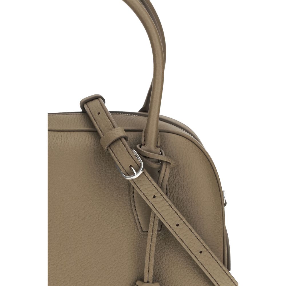 The Row Brown Calf Leather Bos Taurus Handbag