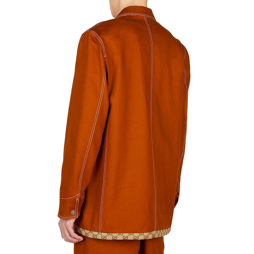 Gucci Brown Cotton Coat