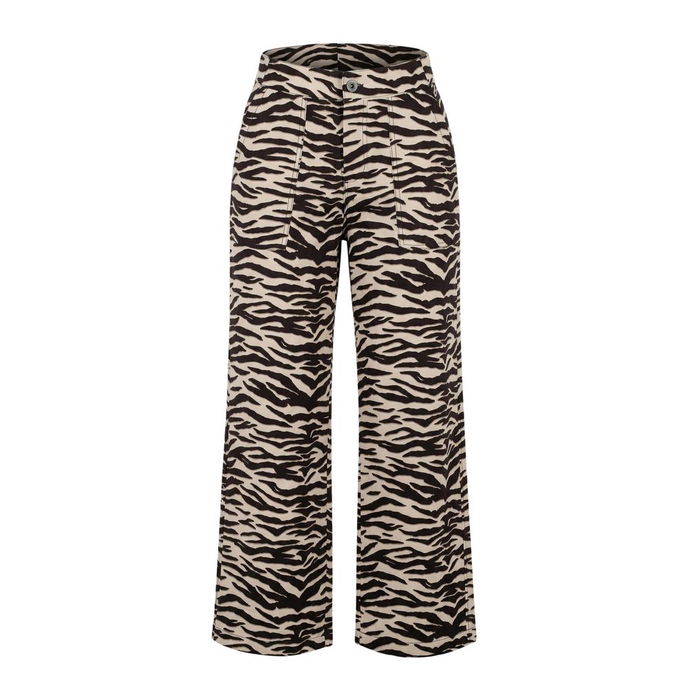Street One Brown Viscose Casual Pants