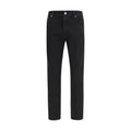 PT Torino Black Cotton Tapered Jeans