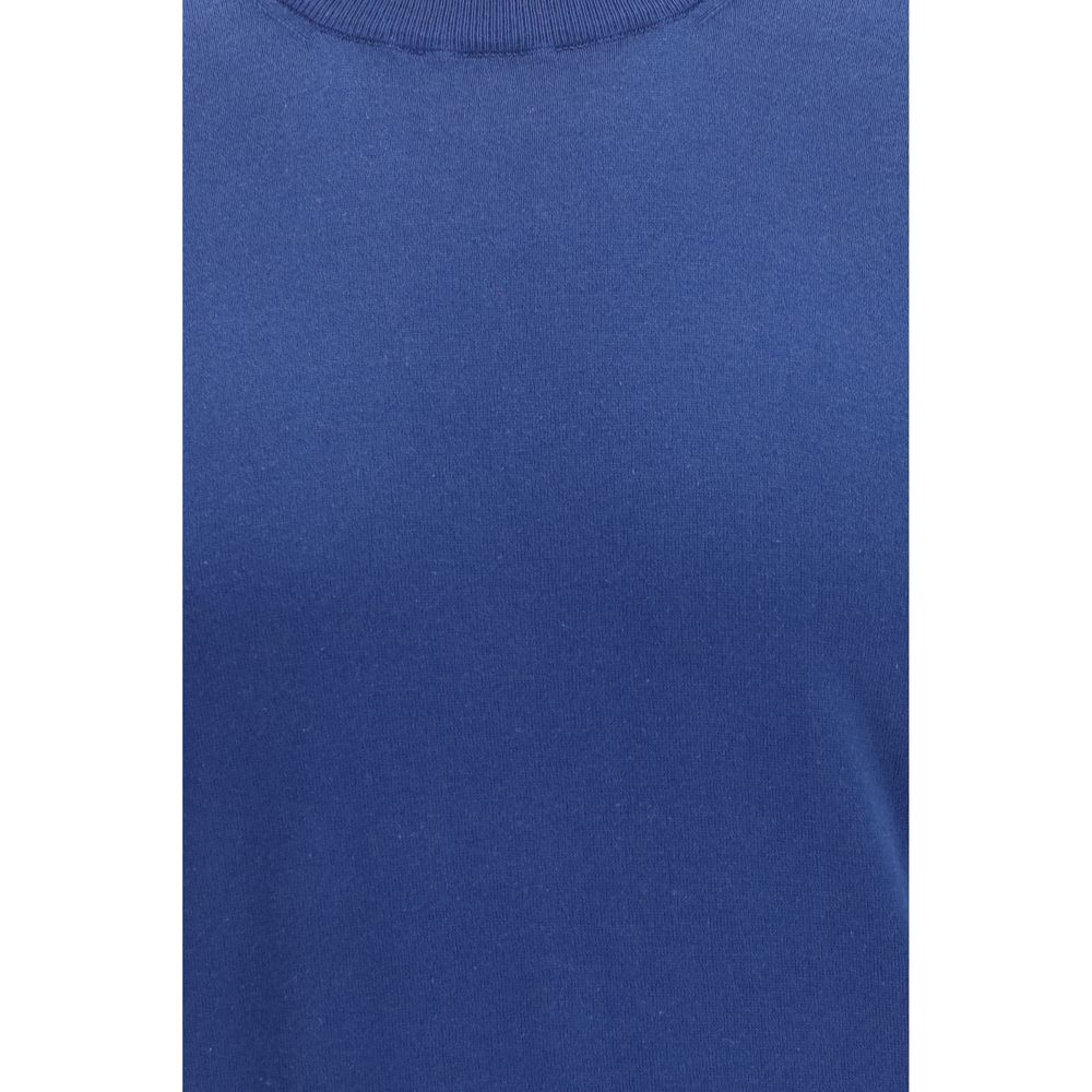 Brunello Cucinelli Blue Cotton T-Shirt