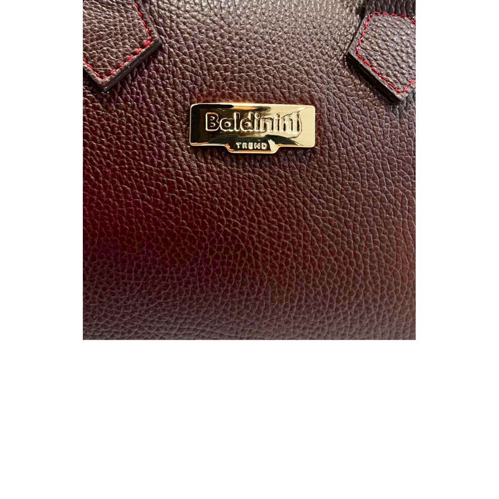 Baldinini Trend Red Leather Women Handbag