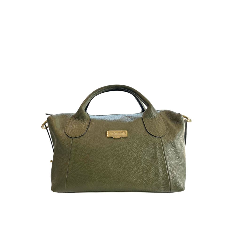 Baldinini Trend Green Leather Women Handbag