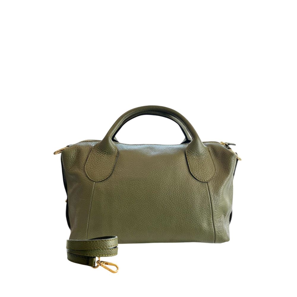 Baldinini Trend Green Leather Women Handbag