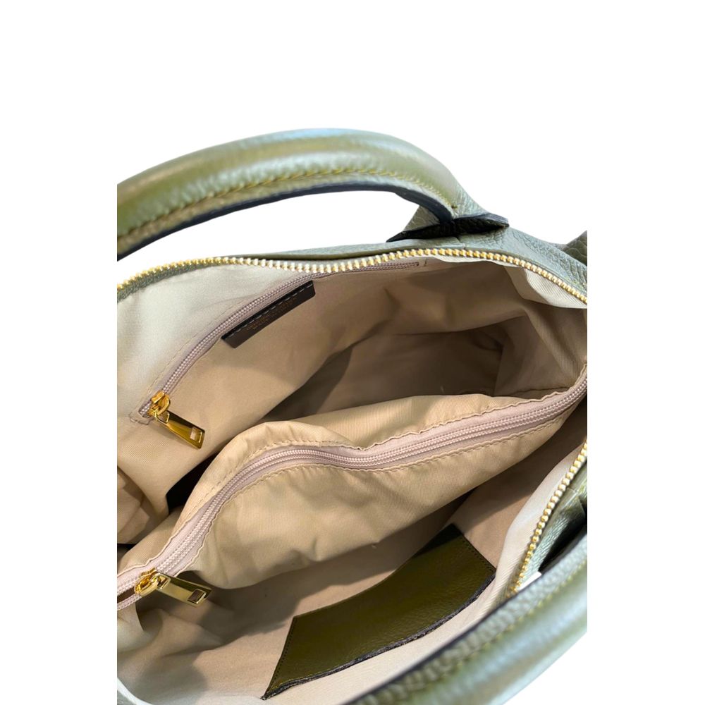 Baldinini Trend Green Leather Women Handbag
