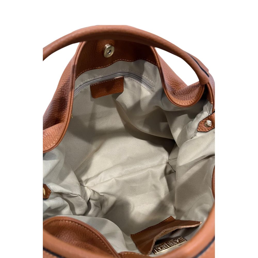 Baldinini Trend Brown Cowhide Shoulder Bag