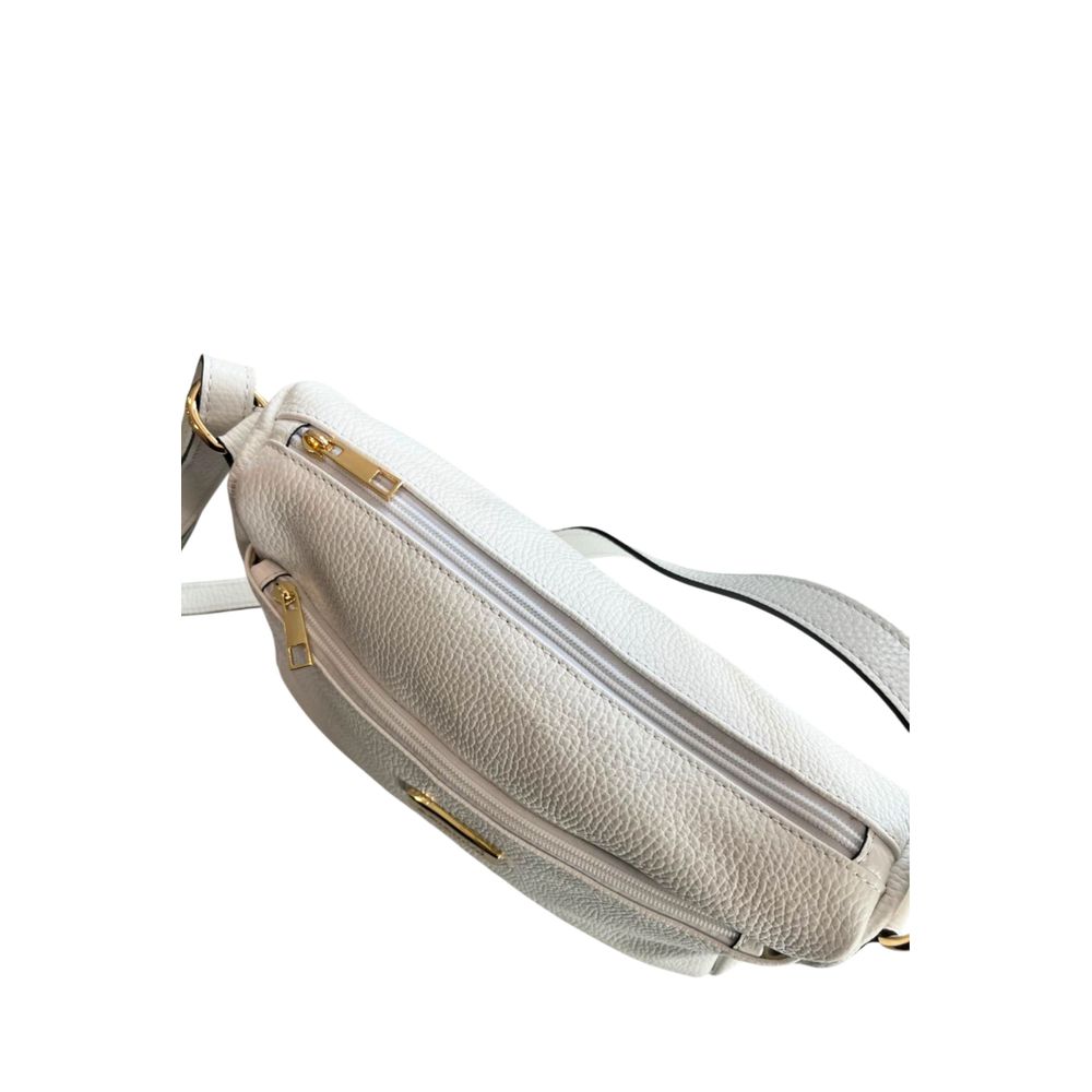 Baldinini Trend White Cowhide Crossbody Bag