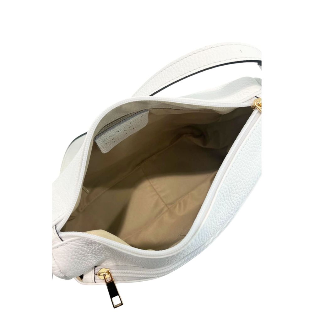 Baldinini Trend White Cowhide Crossbody Bag
