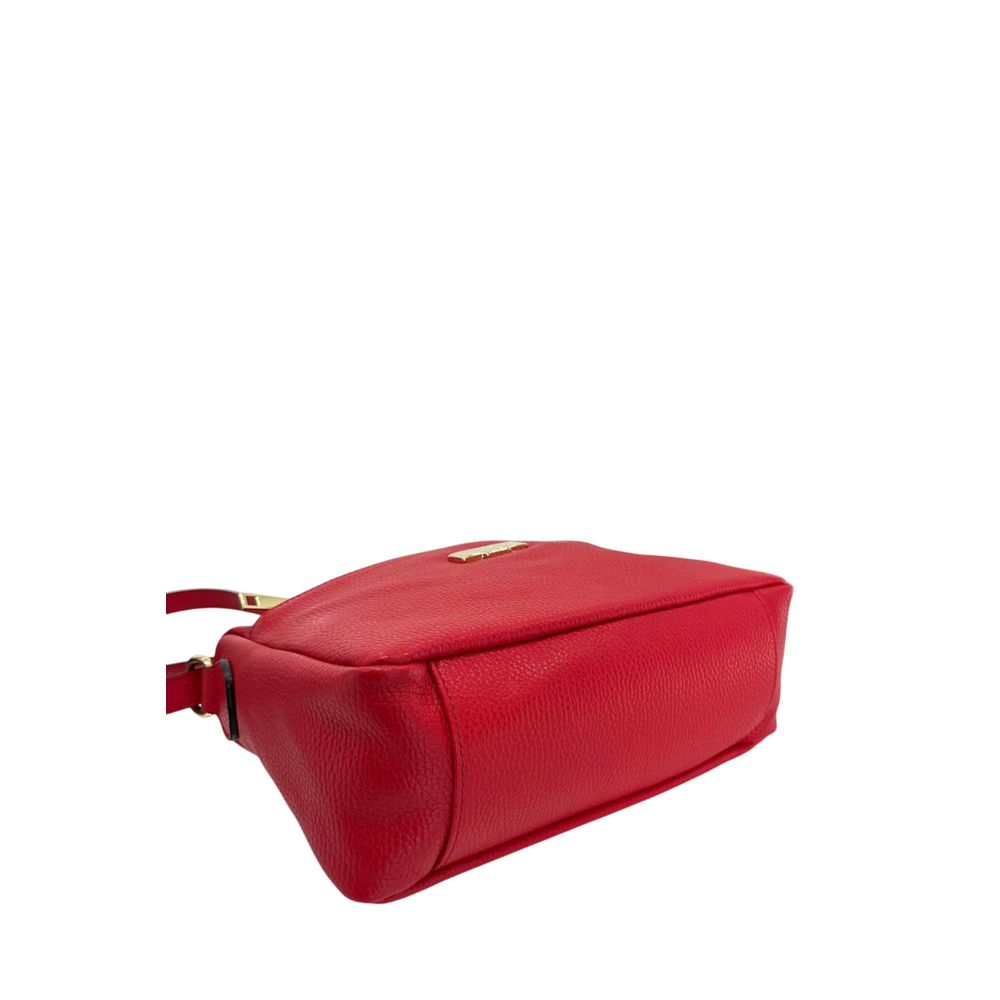 Baldinini Trend Red Leather Women Crossbody Bag