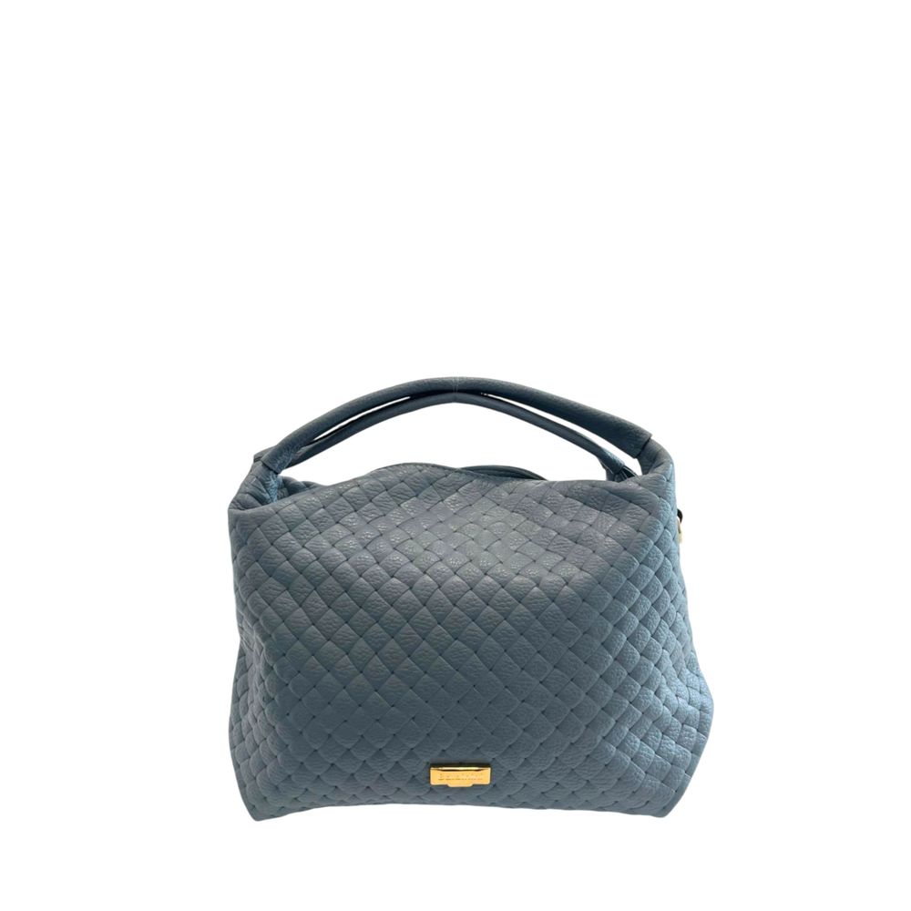 Baldinini Trend Blue Leather Women Handbag