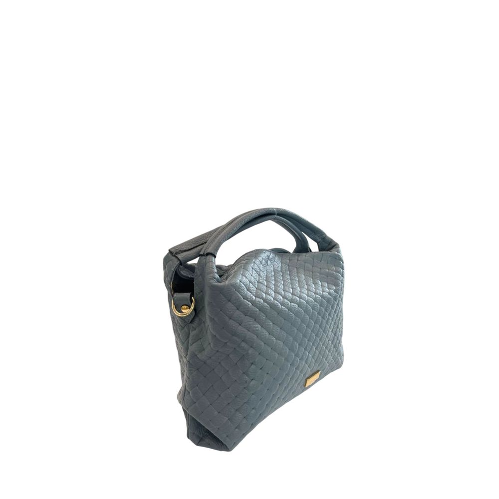 Baldinini Trend Blue Leather Women Handbag