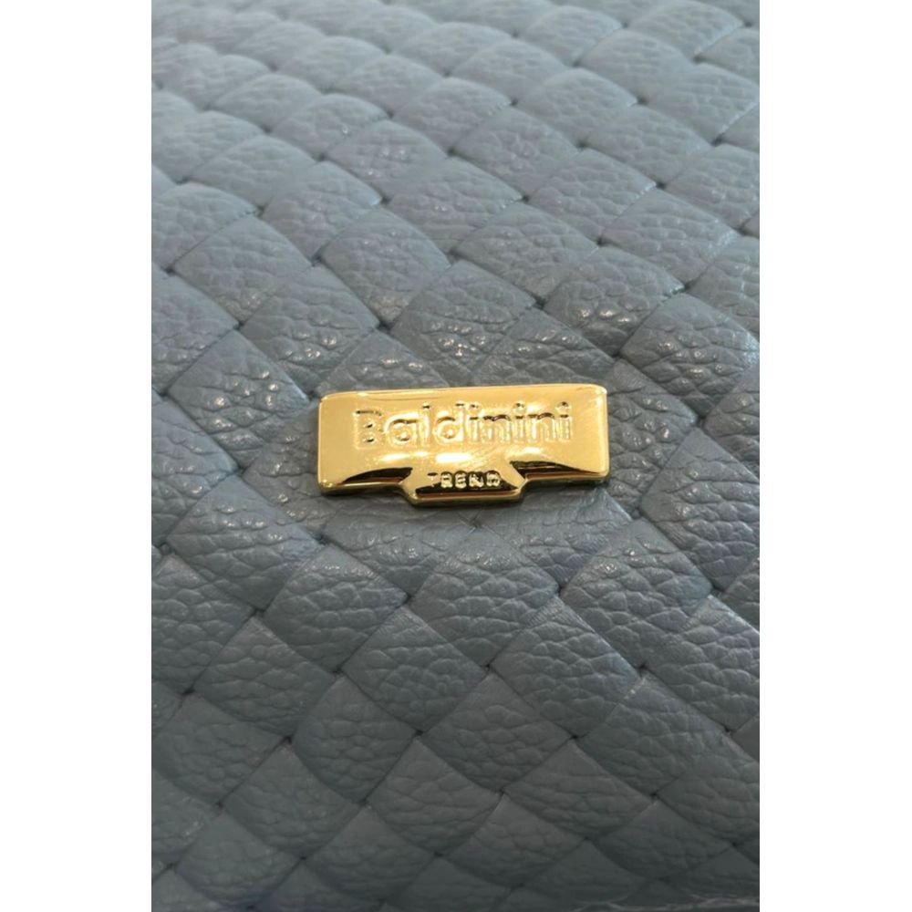 Baldinini Trend Blue Leather Women Handbag