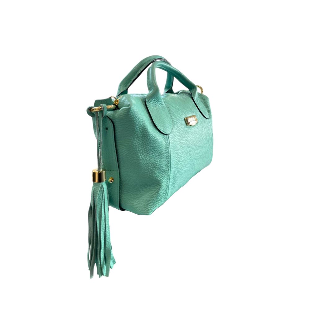 Baldinini Trend Green Leather Women's Handbag