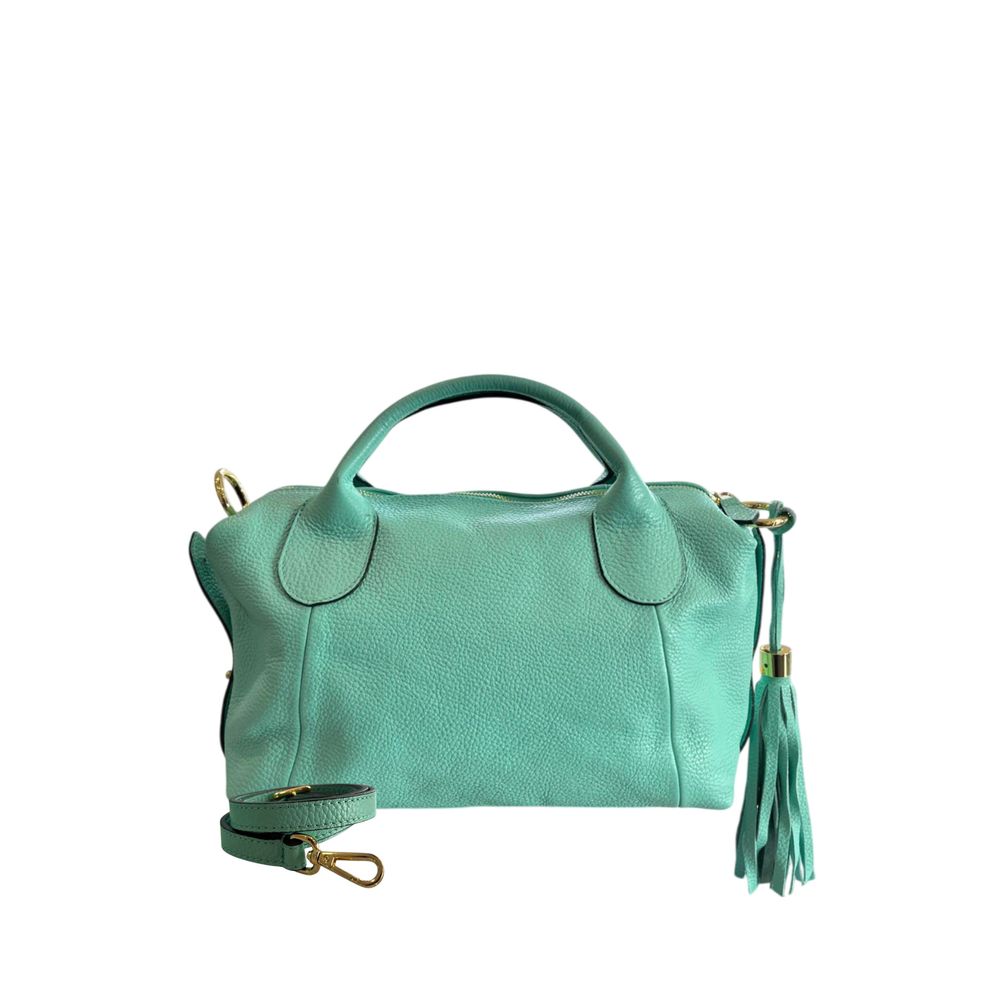 Baldinini Trend Green Leather Women's Handbag