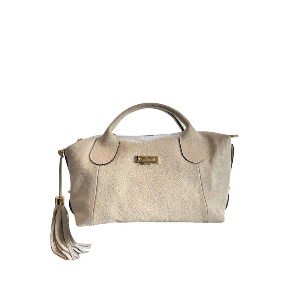 Baldinini Trend Beige Leather Women Handbag