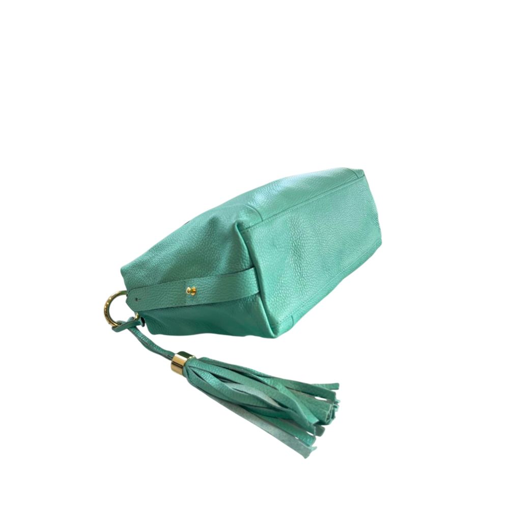 Baldinini Trend Green Leather Women's Handbag