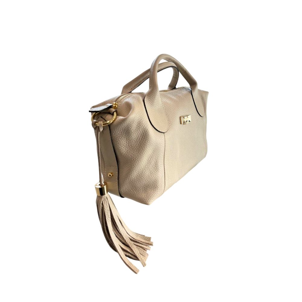 Baldinini Trend Beige Leather Women Handbag