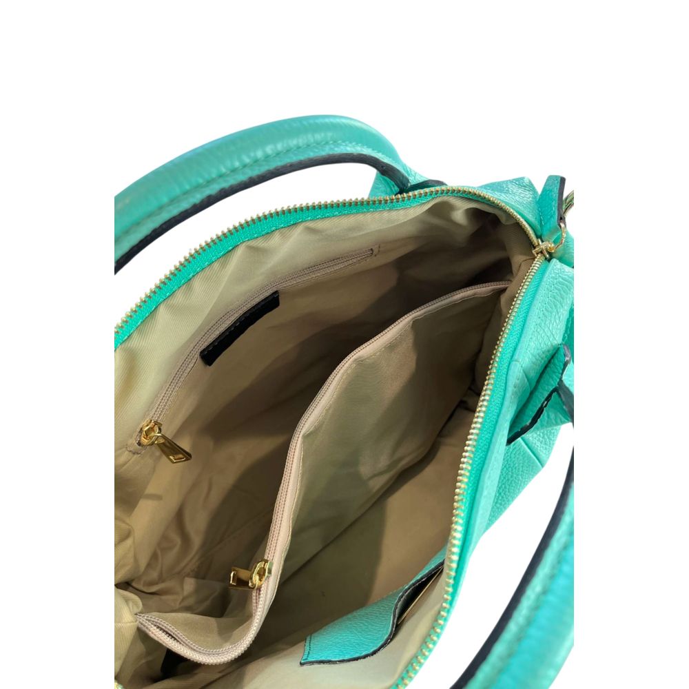 Baldinini Trend Green Leather Women's Handbag