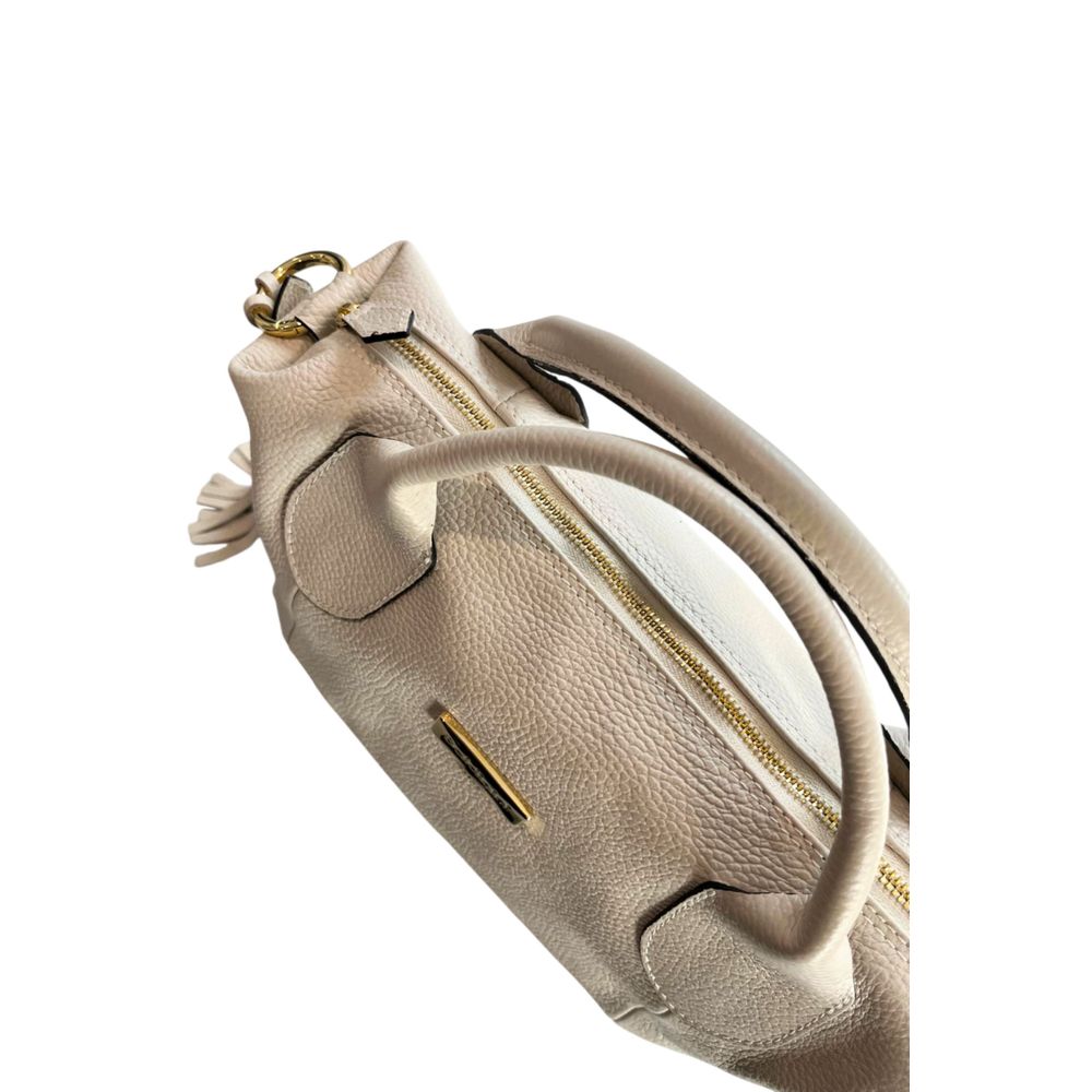 Baldinini Trend Beige Leather Women Handbag