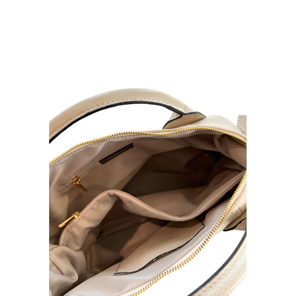 Baldinini Trend Beige Leather Women Handbag
