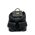 Baldinini Trend Black Leather Women Backpack