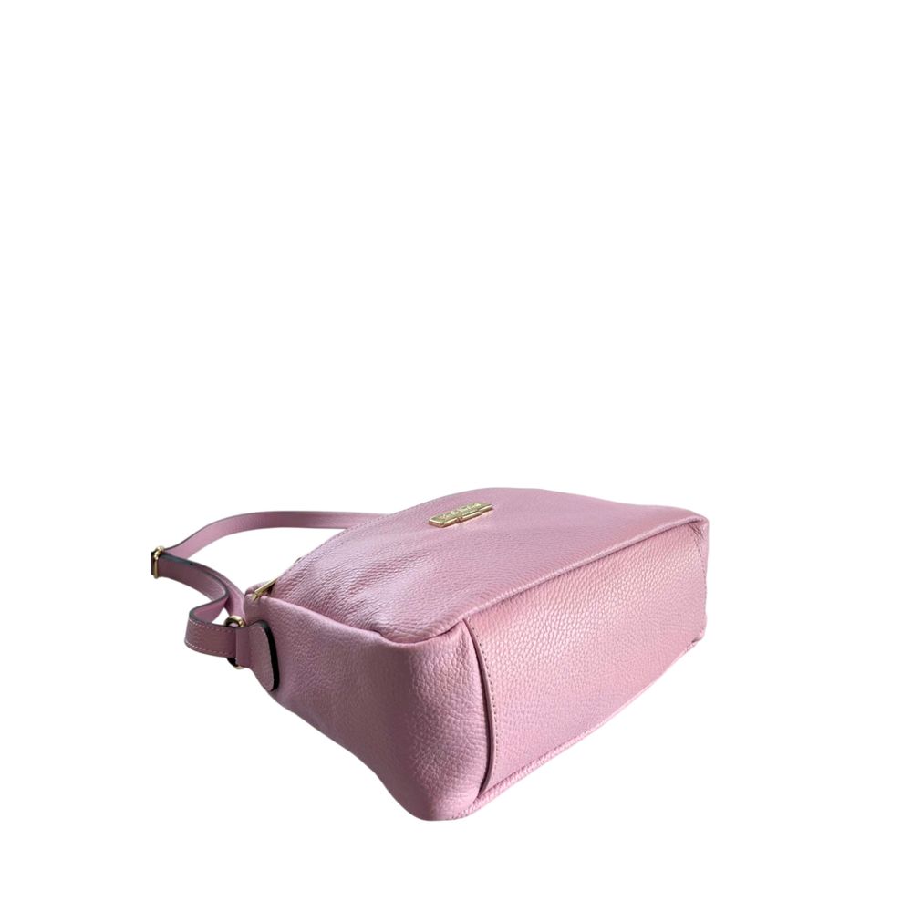 Baldinini Trend Pink Leather Women Crossbody Bag